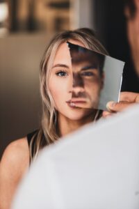 Woman dealing with narcissistic ex husband learning boundaries